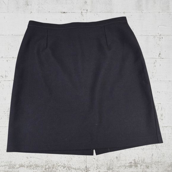 80s Vintage United Colors of Benetton Brown Knee Length Skirt Size Large - Picture 1 of 6
